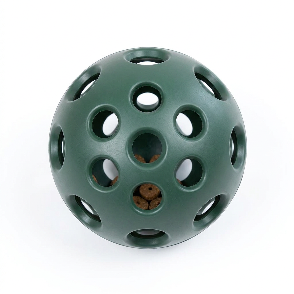DyreSmart godbitball til aktivisering av hund sett fra siden