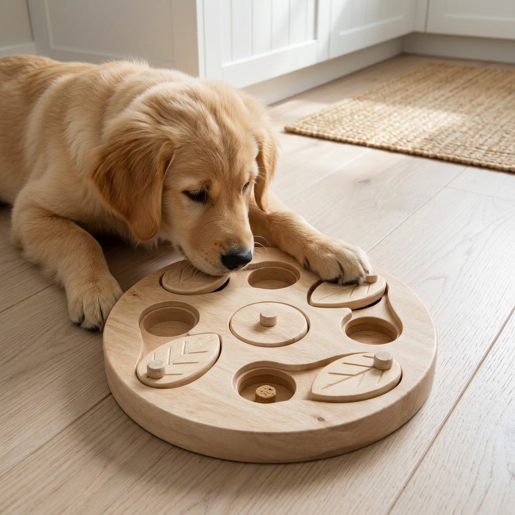 DyreSmart hjernetrim og aktiviseringsleke i tre til hund sett ovenfra