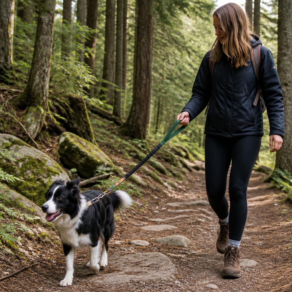 DyreSmart kobbel til hund med støtdemper sett ovenfra