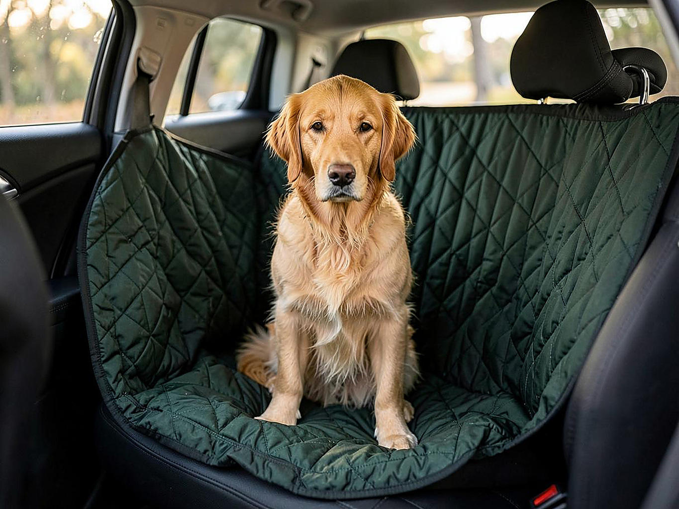 Hund på tur utendørs